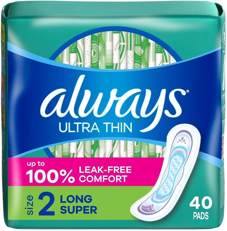 Amazon | ALWAYS Ultra Thin Size 2 Super Pads Without Wings 