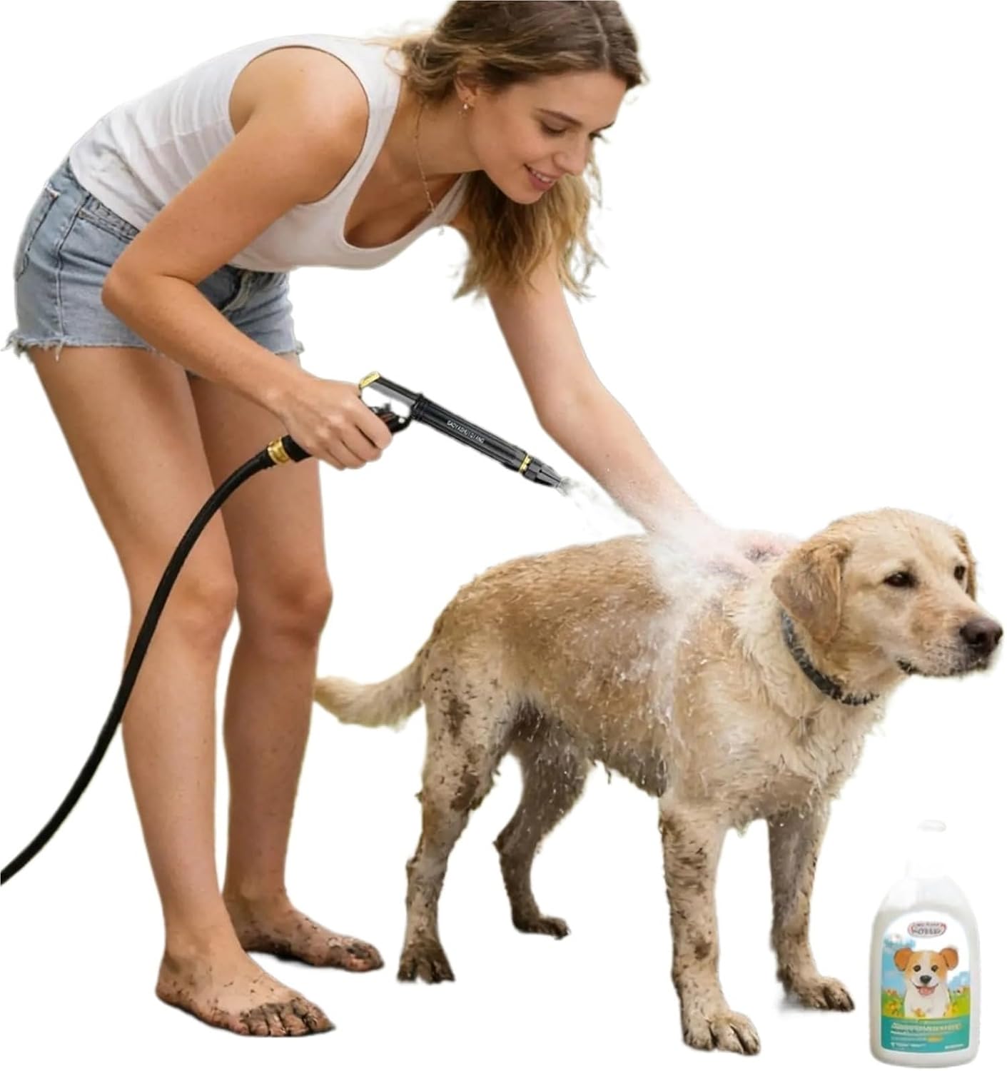 High Pressure Car Wash Nozzle Sprayer with 3 Spraying Modes Water Hose