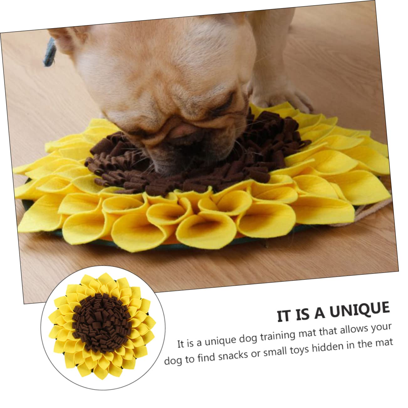 Sosoport 3piezas Alfombrilla para Perros De Forrajeo De Girasol Mat De Alimentación Lenta Diseño Creativo para Entrenamiento y Cenas De Mascotas Apta para Perros Pequeños Medianos y
