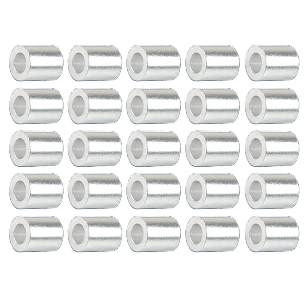 Manchons de serrage en aluminium de 6 mm pour boucles métalliques durables