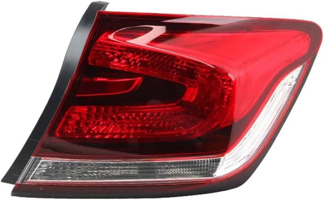 Car Rear Lights Upgrade for Civic 9.5th 2014 2015 Outside Inside Rear Tail Lamp Taillight Rear Light Assembly Without Lamp Bulb 33500TR0A51 34155TR0A51(Left Inside)