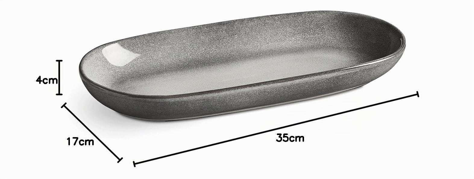 SPRINGLANE Misty Cliff assiettes de service en faïence (Lot de 2)