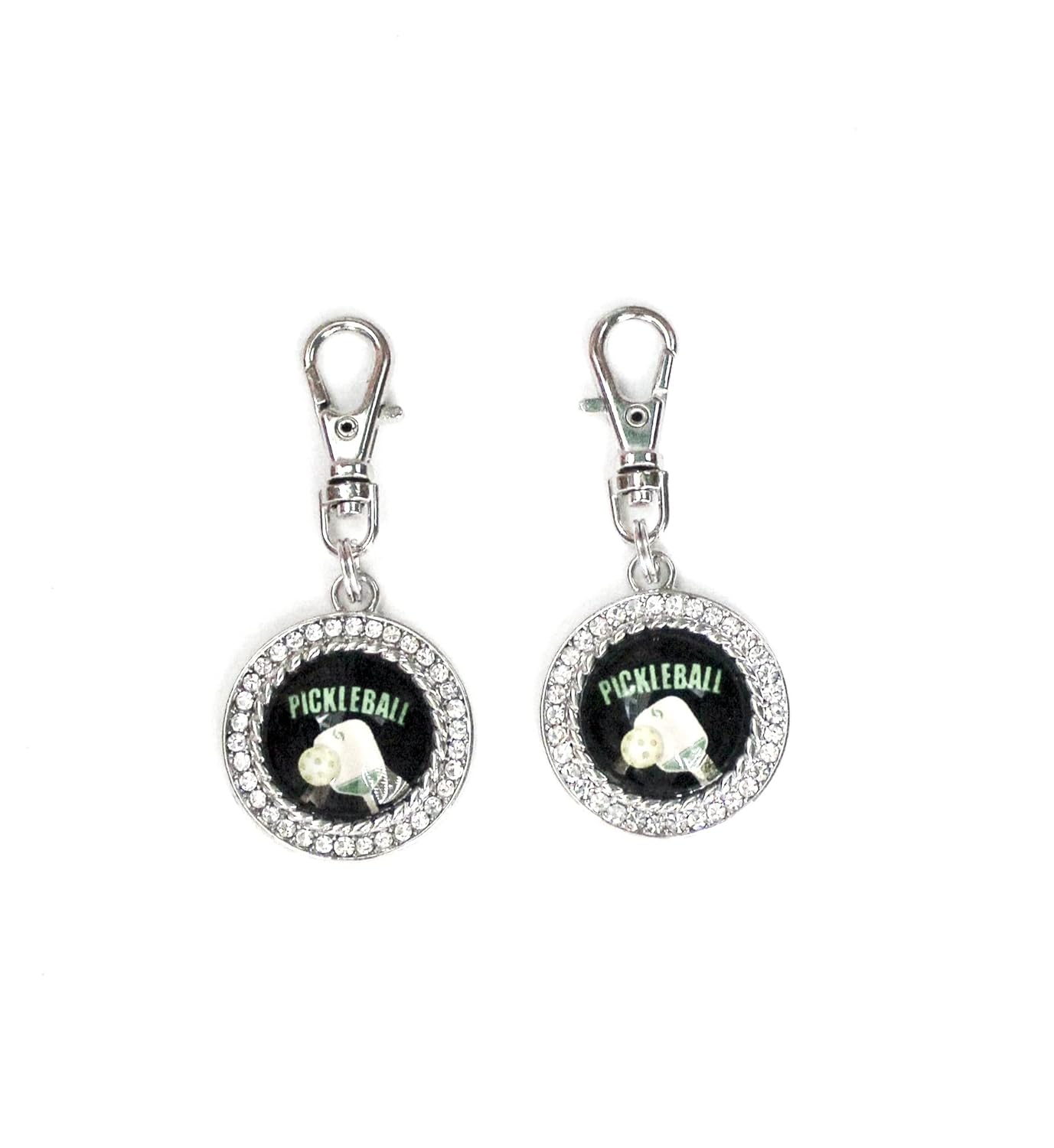 Pickleball Zipper CharmsSET OF 2 Handmade Products
