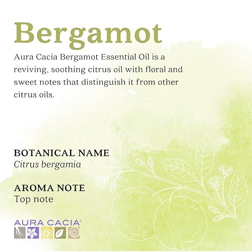 Miniatura 2 de Aura Cacia Aceite esencial, bergamota edificante, 0.5 onzas líquidas