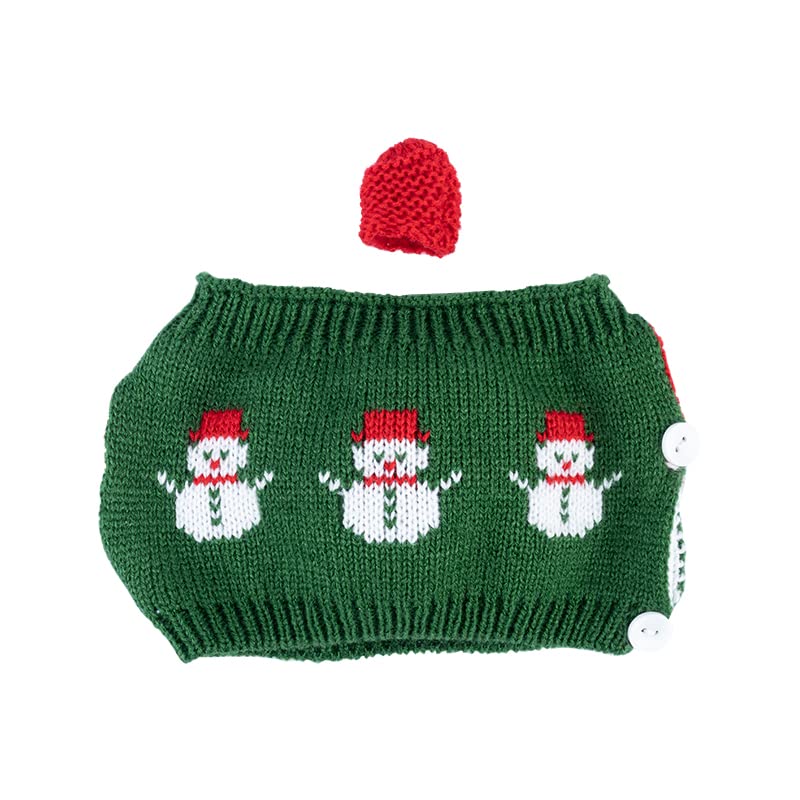 Image of British Hand Knit Teapot Cosy, Detachable Lid & Body Acrylic Insulated Sleeve with Buttons, Thermal Cover for 4 Cup 34-40oz Teapots, Hot & Cold Retention, 4 Styles Option，green