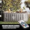 SereneLife Outdoor Portable Hot Tub - 73'' x 73'' x 25'' 6-Person Square Inflatable Heated Pool Spa with 130 Bubble Jets… - Image 5