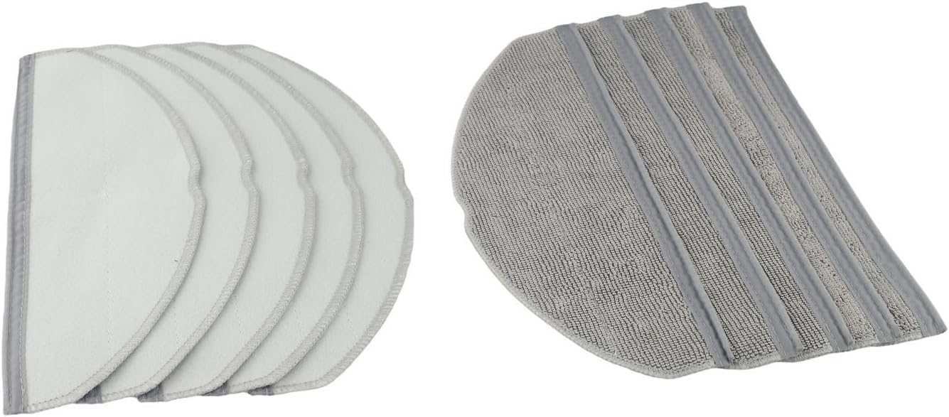 Mop Pads for eufy L60 Robot Vacuum Cleaner Microfiber Replacement Cloths Efficient Hard Floor Cleaning Light Gray Reusable Washable 4 Pack 10 Pack(10 PACK)