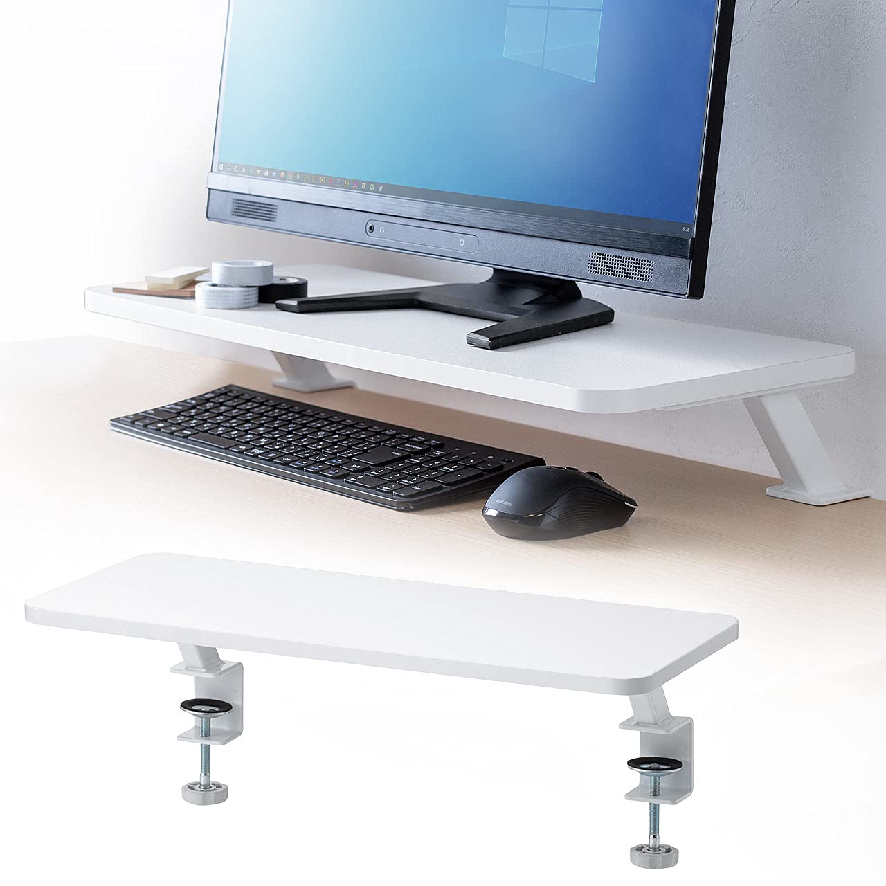 サンワダイレクト 机上ラック 幅60cm クランプ式 楽天市場】【クーポンで10％OFF！10/1(水) 9:59まで】【楽天1位