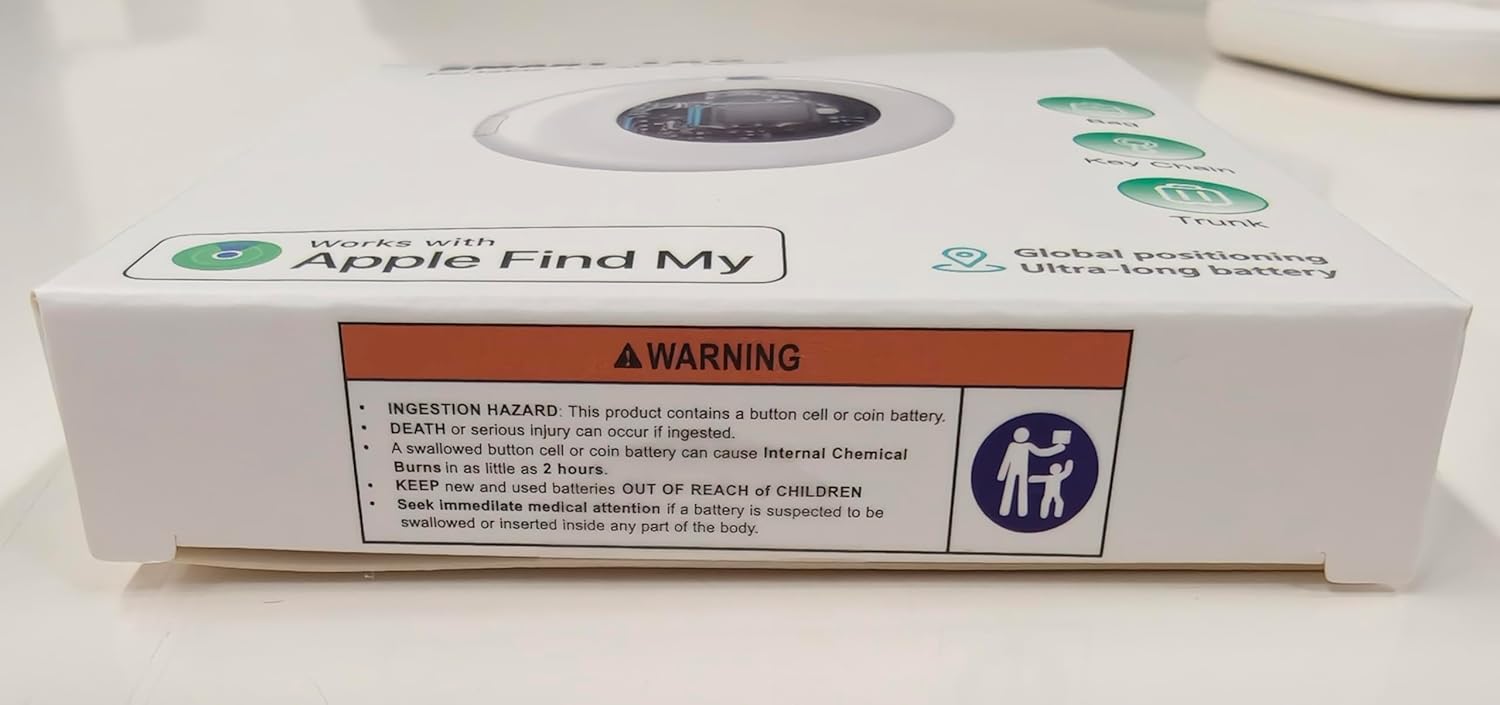 New 2025 Model Anti-Loss Tracker Family Set (iOS System only); Compatible with Apple Find My; for Tracking Valuable Items (White/Black) (4)