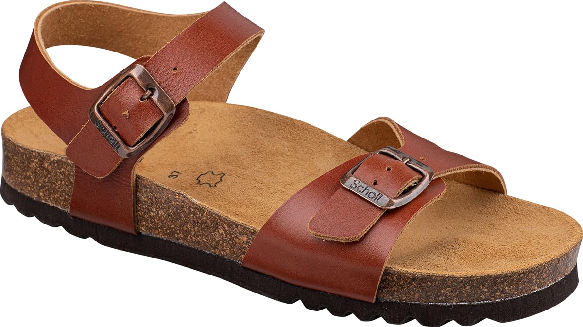 Scholl Women's Lorraine Sandal, Dark Brown, 7 UK