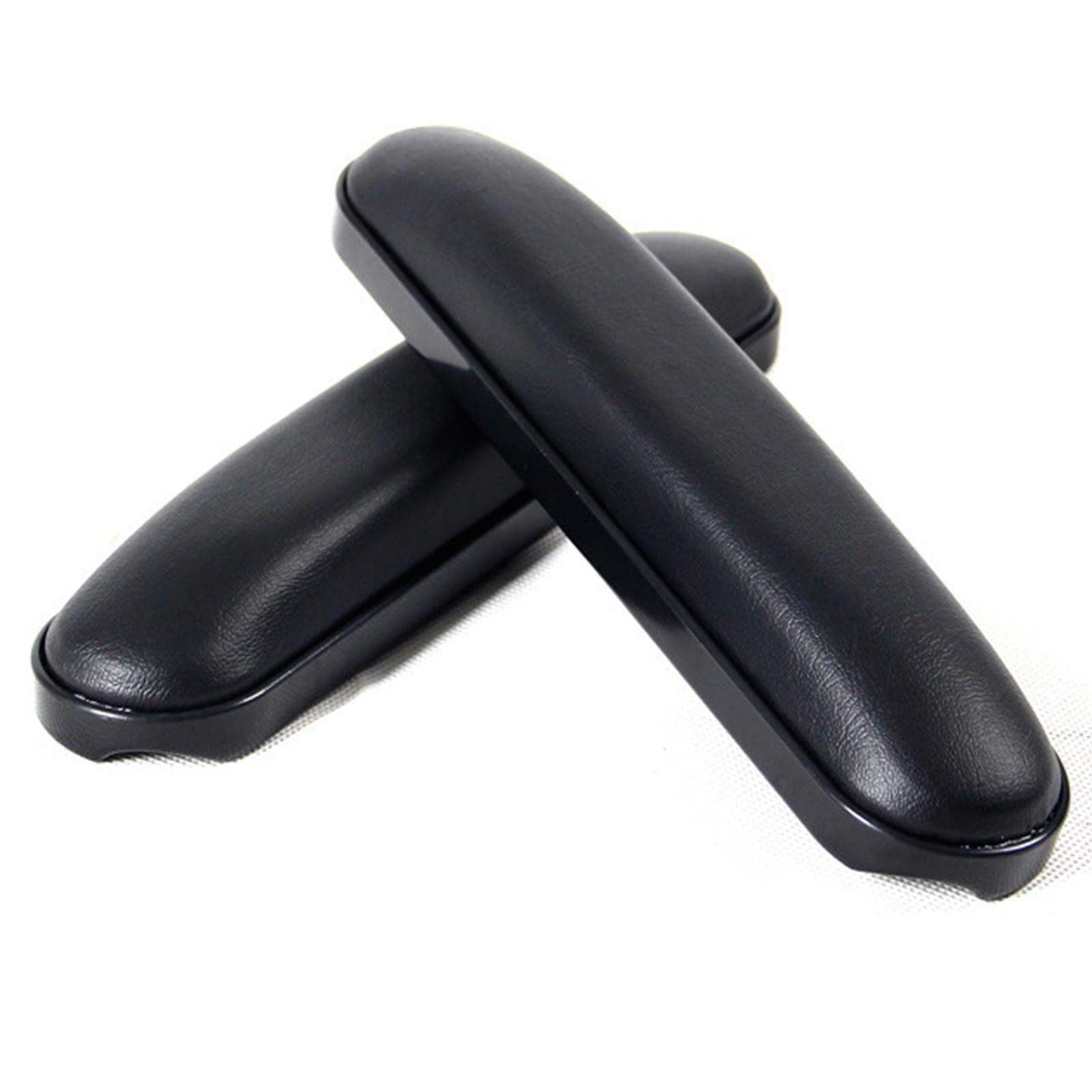perfk Reposabrazos para silla de ruedas Cojín de esponja Codo Almohada de repuesto Soporte para brazos Cuero resistente Negro Silla Reposabrazos, B