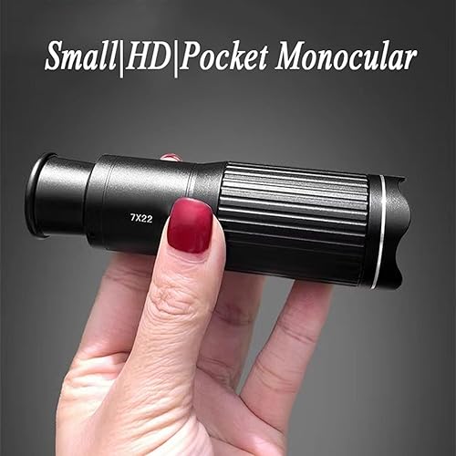 Miniatura 2 de Telescopio Profesional para ver planetas Binoculares para Caza 7X22 Enfoque Cerca Baja Dispersión Mini Telescopio Monocular Portátil de Bolsillo con
