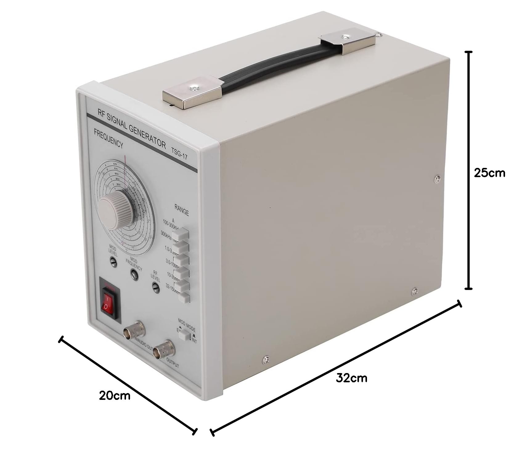 Generador de Señales TSG-17, Generación de Funciones de Alta Precisión de Alta Frecuencia para Dispositivos y Circuitos Electrónicos, Hierro, Portátil, para Medir
