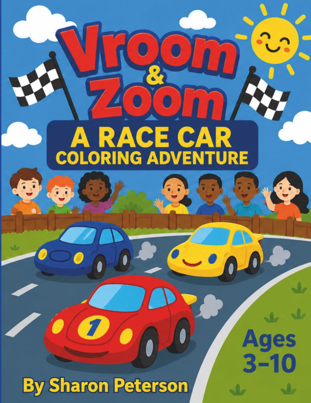 VROOM & ZOOM A RACE CAR COLORING ADVENTURE