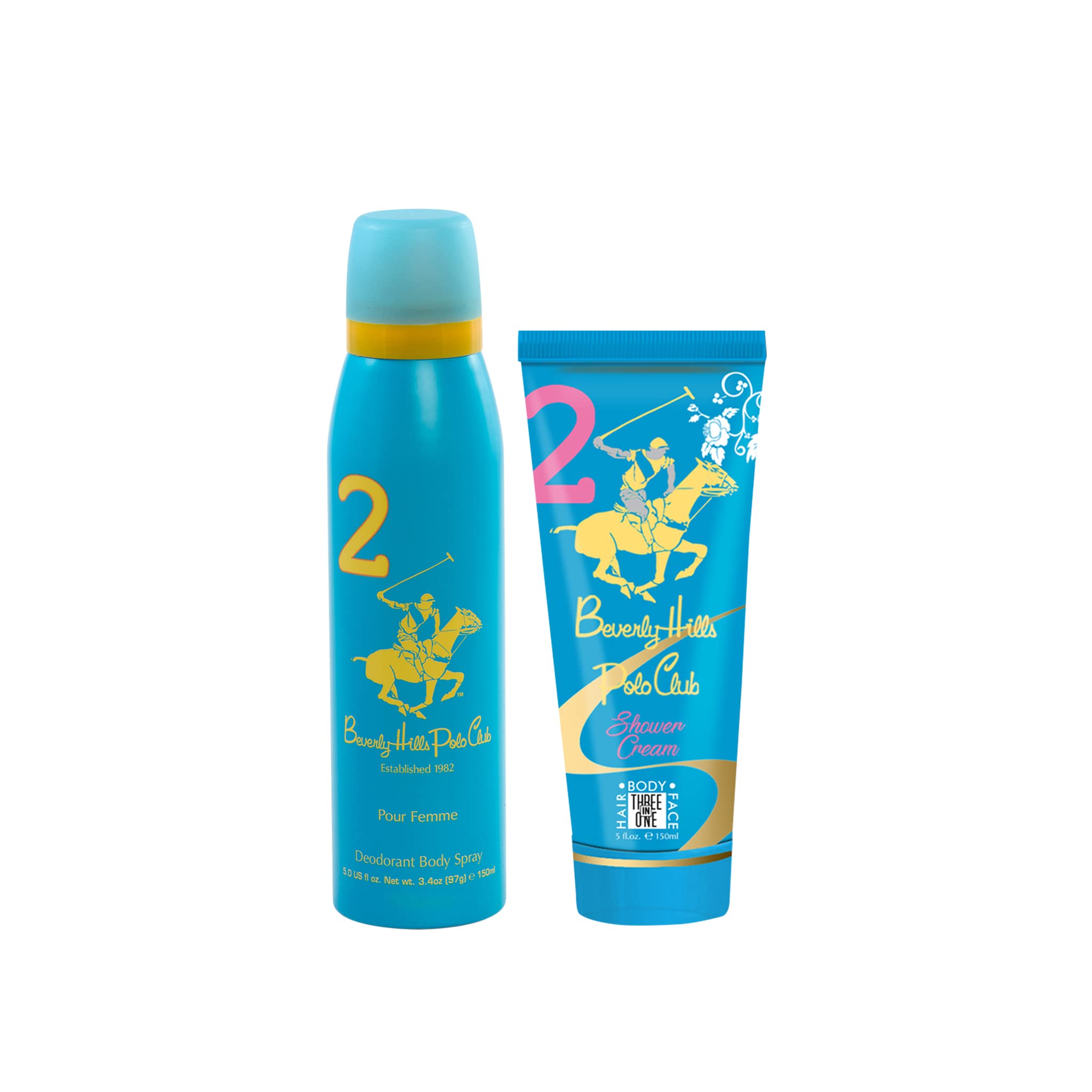 Beverly Hills Polo Club Gift Set No.2 (Women's) Body Mist 150ml + Shower Cream 150ml-image-38