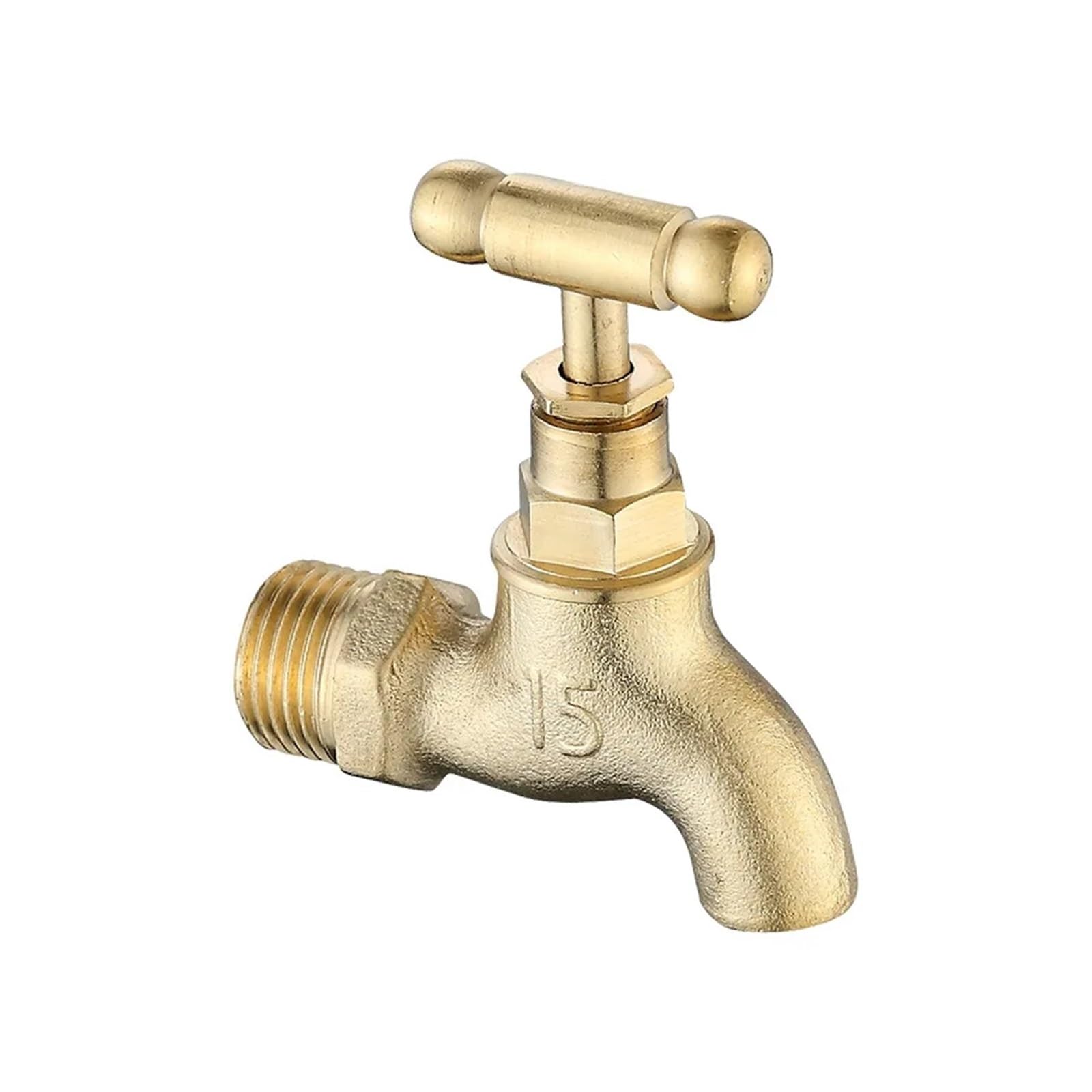 Robinet de lavabo en laiton durable raccord 1/2 et 3/4 pour usage extérieur