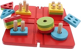 Gogogmee 1 Conjunto De Quebra-Cabeça De Trilha Classificador De Cores Abelha De Trem Para Pasta De Animais Empilhamento De Blocos Classificação E Empilhamento Classificador De Formas