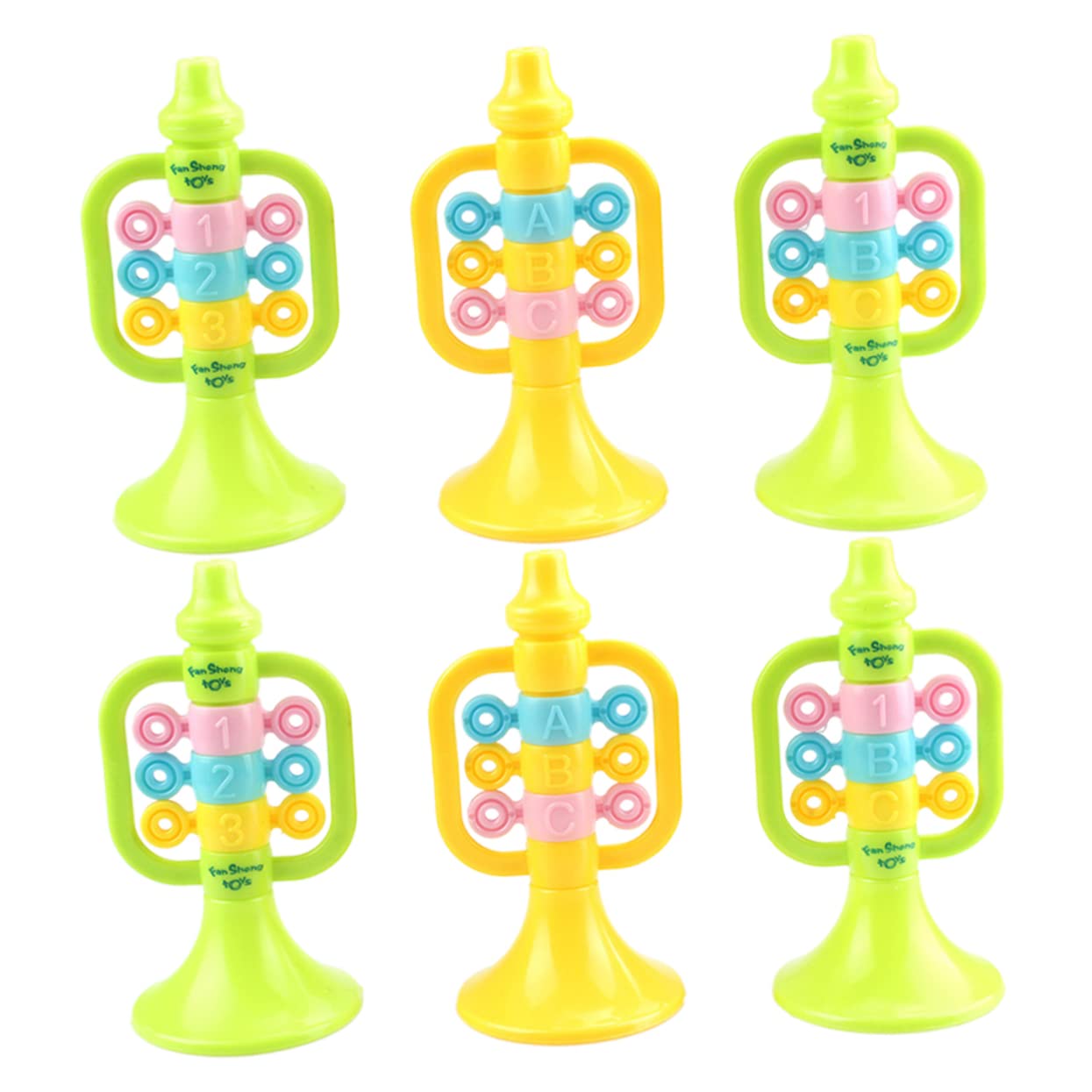 HONMEET Cartoon Small Speaker Toy Trumpet Music Boys and Girls' Trumpet Model Simulation Instruments