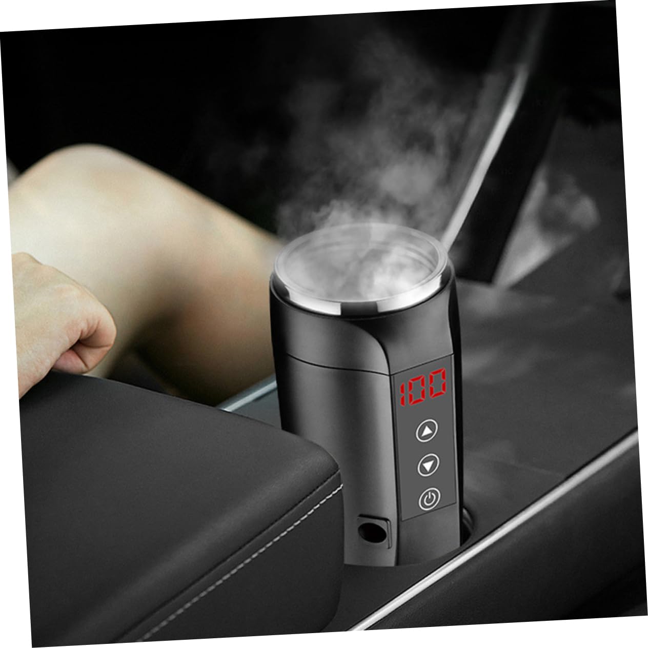 PRETYZOOM Taza Térmica Para 90w Calefactora Inoxidable Control De Temperatura Para Viaje