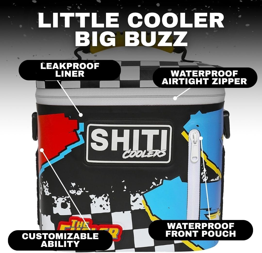 Shiti Coolers Bundle for Camping, Travel, Beach, Soft Lunch Box for Food, Drinks & Ice, Portable, Waterproof 24 Hr Insulated Bag with Shoulder Straps, Customizable The Fueler