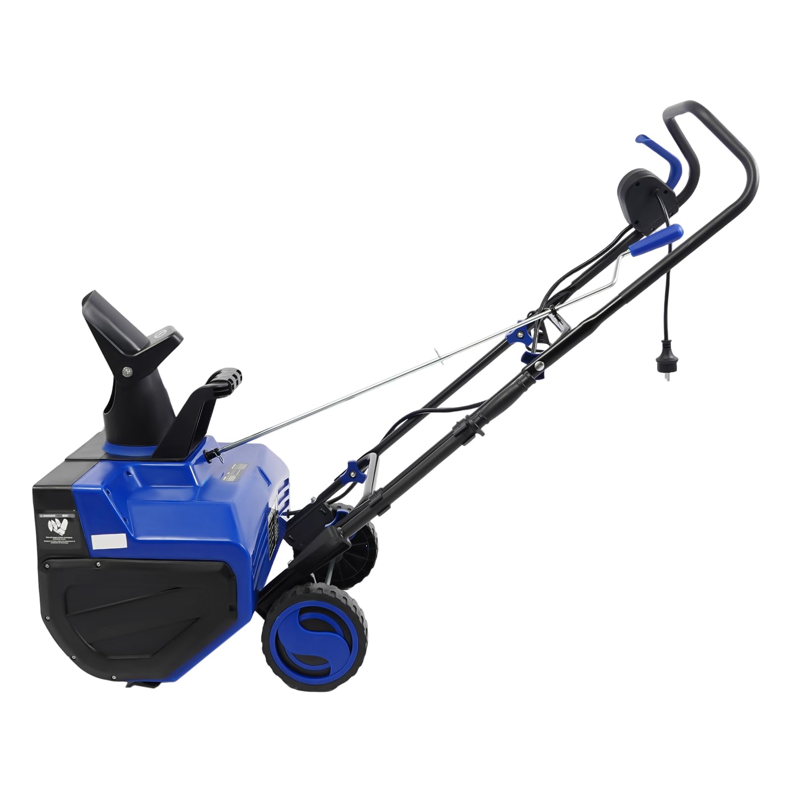 Elektryczna odśnieżarka 220 V, 2400 W, pług do śniegu z diodami LED, szerokość robocza 56 cm, obracana o 180° zjeżdżalnia i zasięg wyrzutu 7,6 m