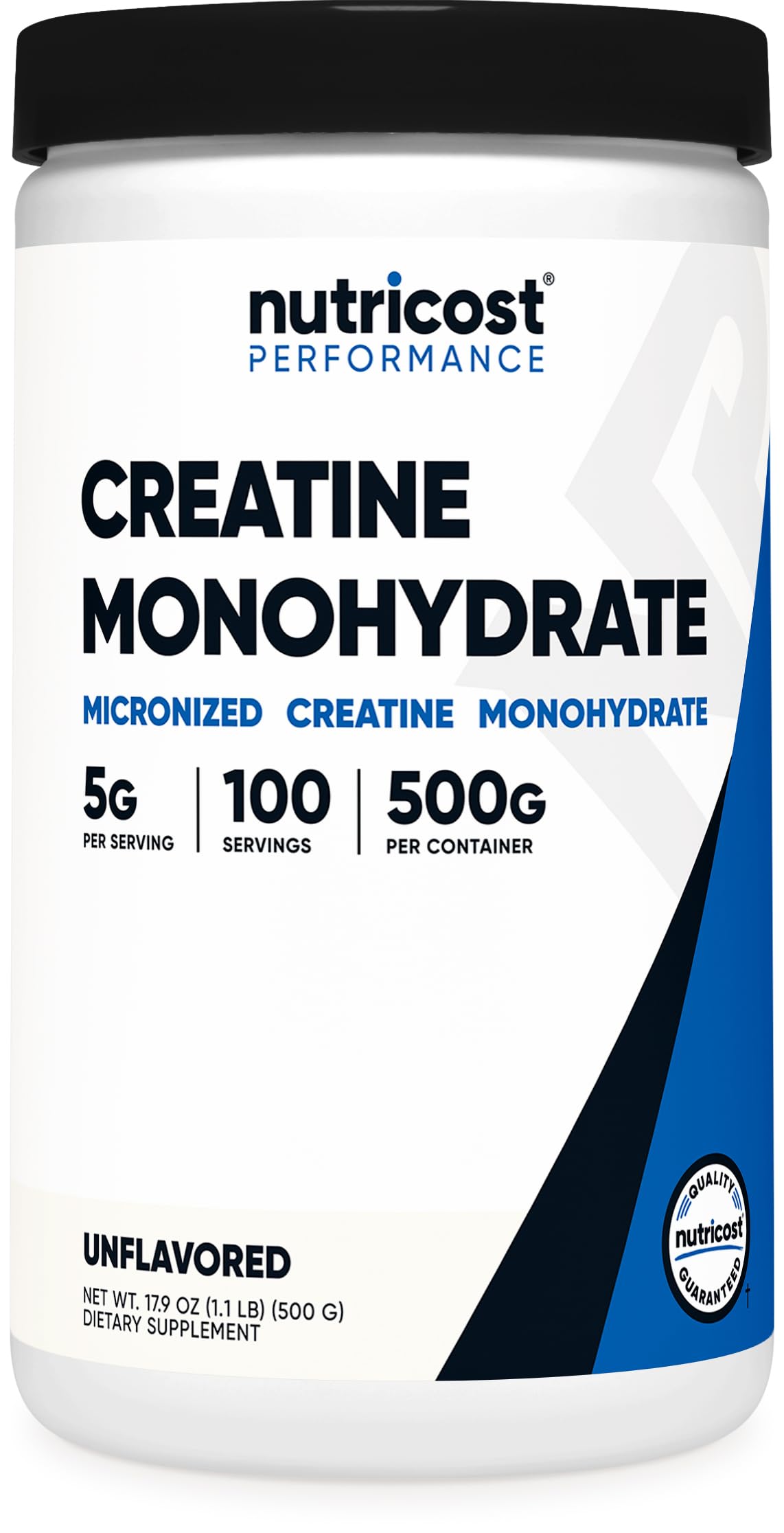 NutricostCreatine Monohydrate Micronized Powder 500G, 5000mg Per Serv (5g) - 100 Servings, 17.9 Oz