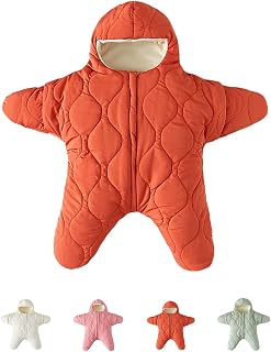 Generic Baby Starfish Onesie, Newborn Winter Jumpsuit, Unisex Sleeping Bag, Thick Cotton Down