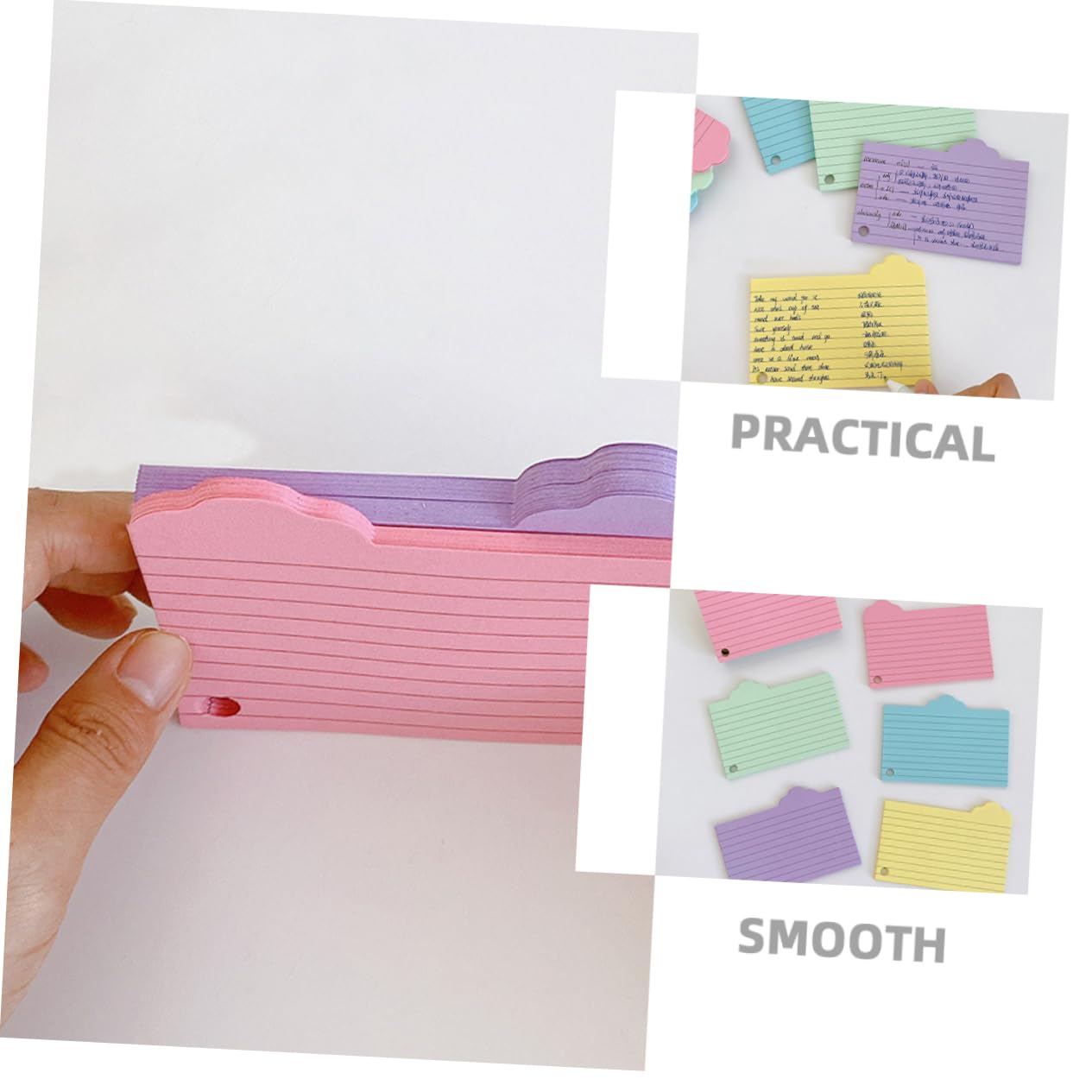 Uonlytech 5 Sätze Vokabelheft Aus Notizpapier Registerkarten Flashcard Lehrreich Bunt Ungefüttert Rosa Leere Karteikarten Lernkarten Karteikarten Zum Lernen 125 Blätter * 5