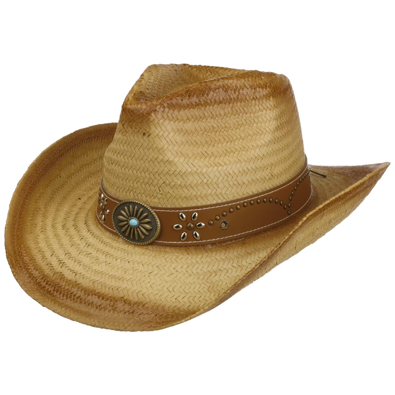 LIPODO Sombrero de Paja Ratamosa Cowboy Mujer/Hombre - Vaquero Sol Verano Primavera/Verano