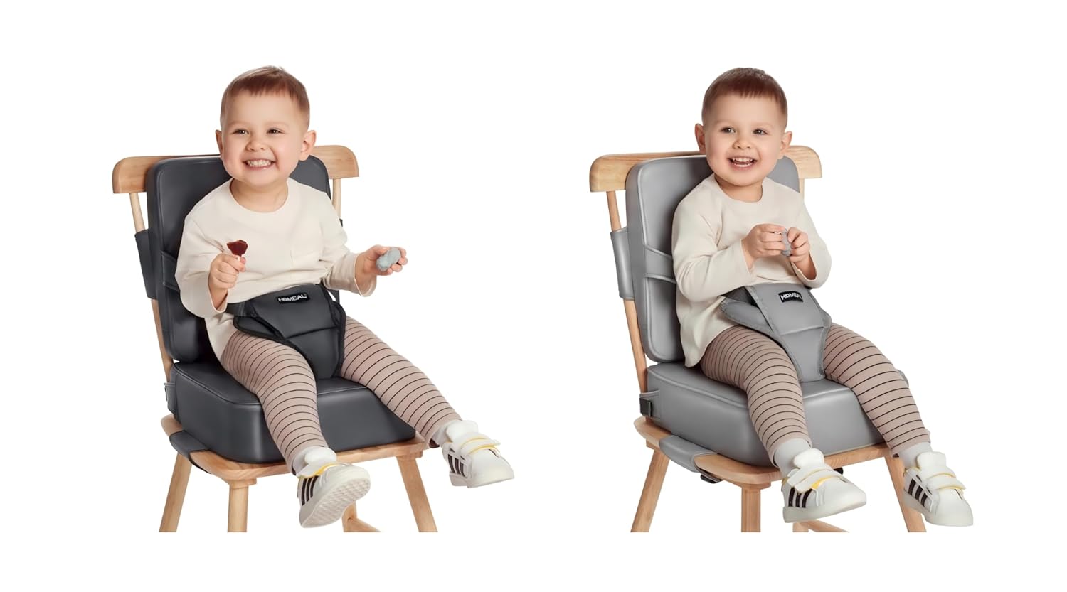 HOMEAL Booster Seat for Kitchen Chair, Breathable Toddler Booster Seat for Dining Table