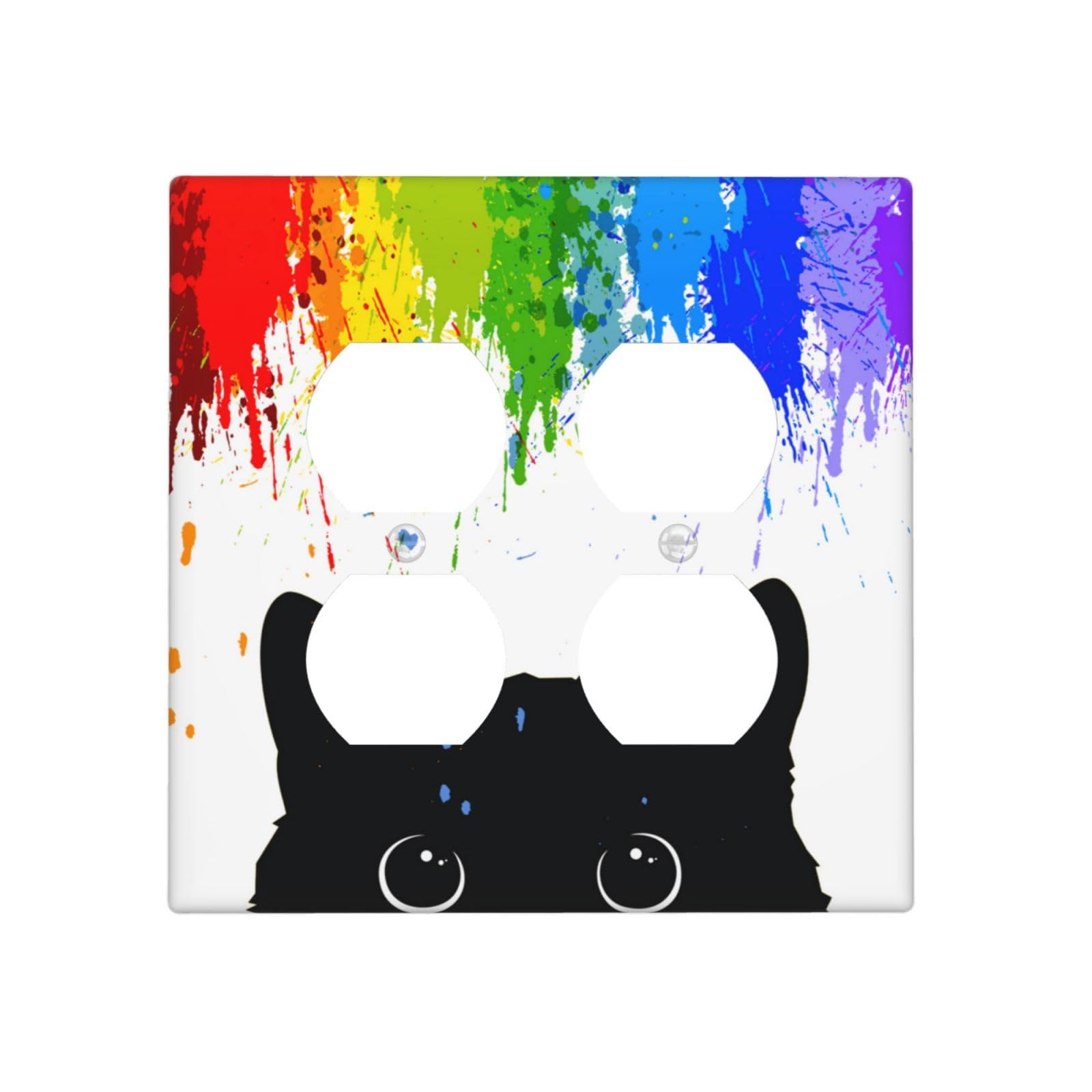 Rainbow Light Switch Plates - Colorful Wall Decor -27