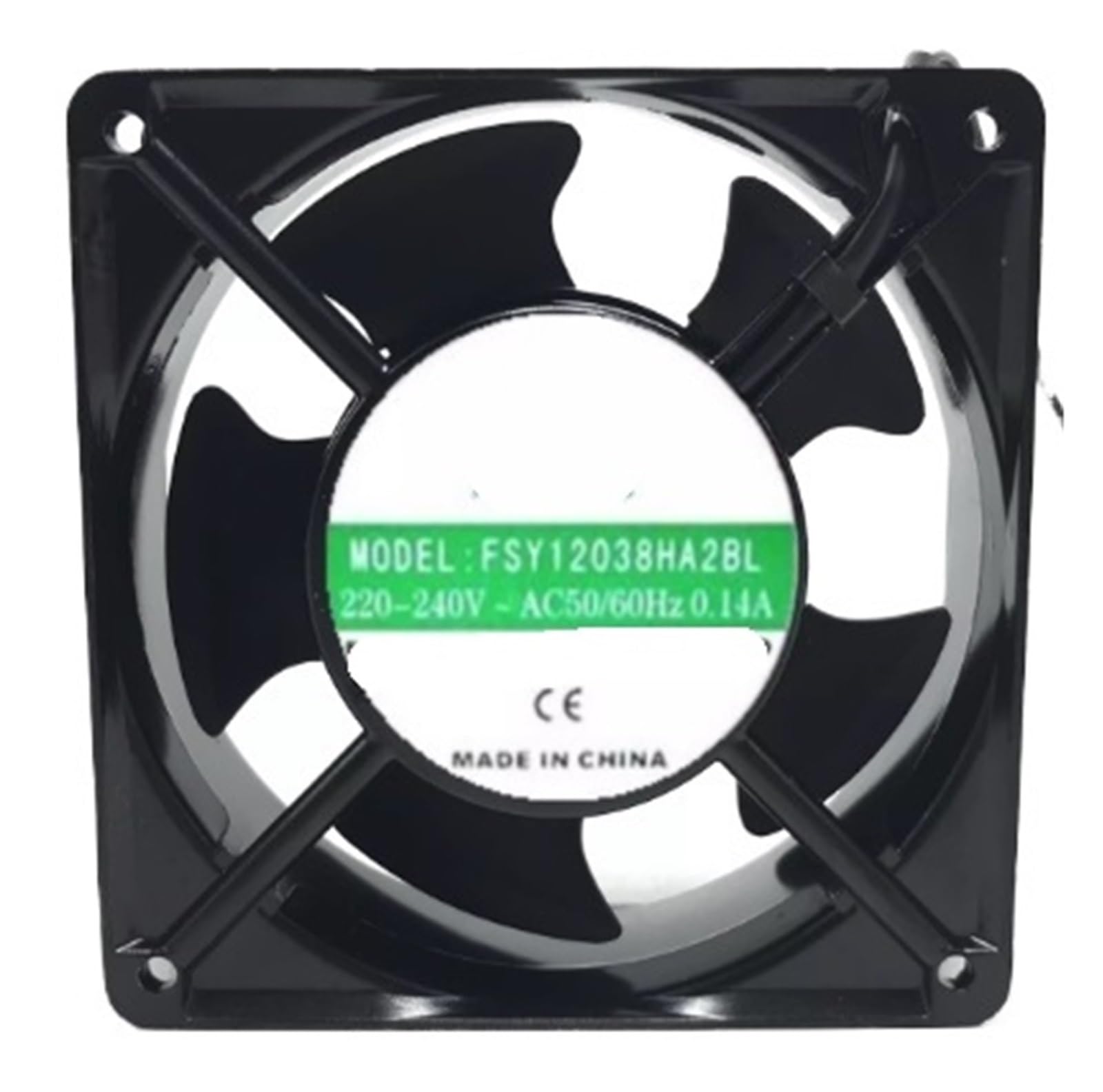 ZBWZXBDJ FSY12038HA2BL 12038 120 * 120 * 38MM 220V~240V~AC 50/60Hz 0.14A Two Lines Cooling Fan