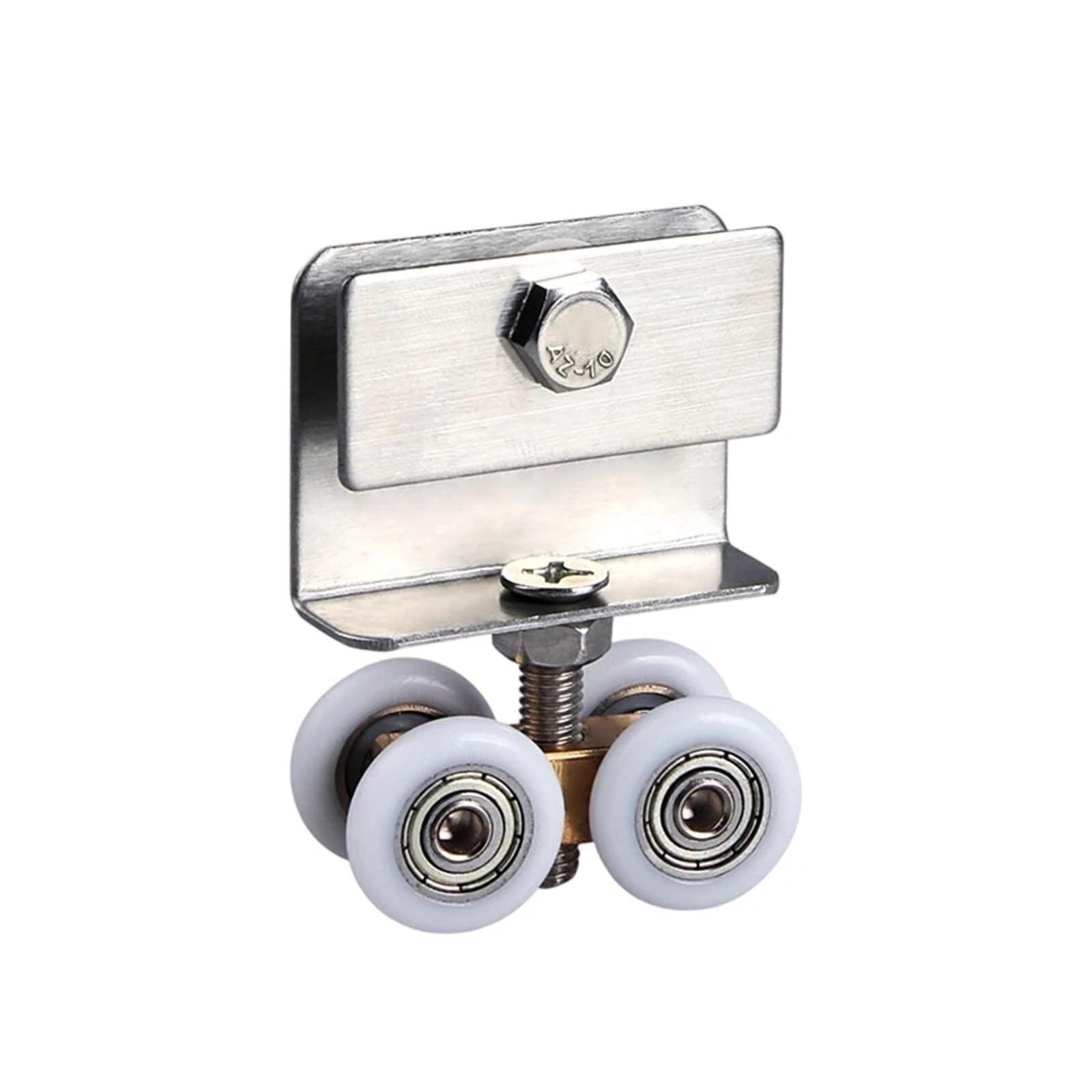 Wangshaowei 1Pc Shower Door Rollers 1/2Pc Sliding Door Pulley Roller Full Copper Bearing Wear Resistant Noise Reduction Shower Room(1Pc)