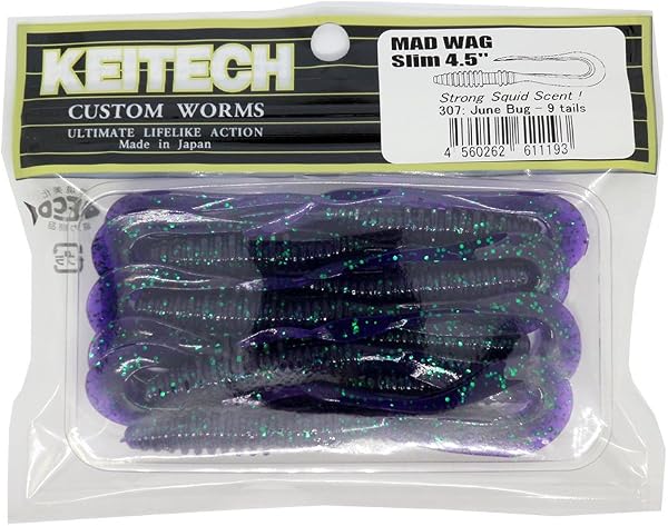 Keitech Mad Wag Slim 4,5" Gummifisch Gummiwurm Gummiköder - 2
