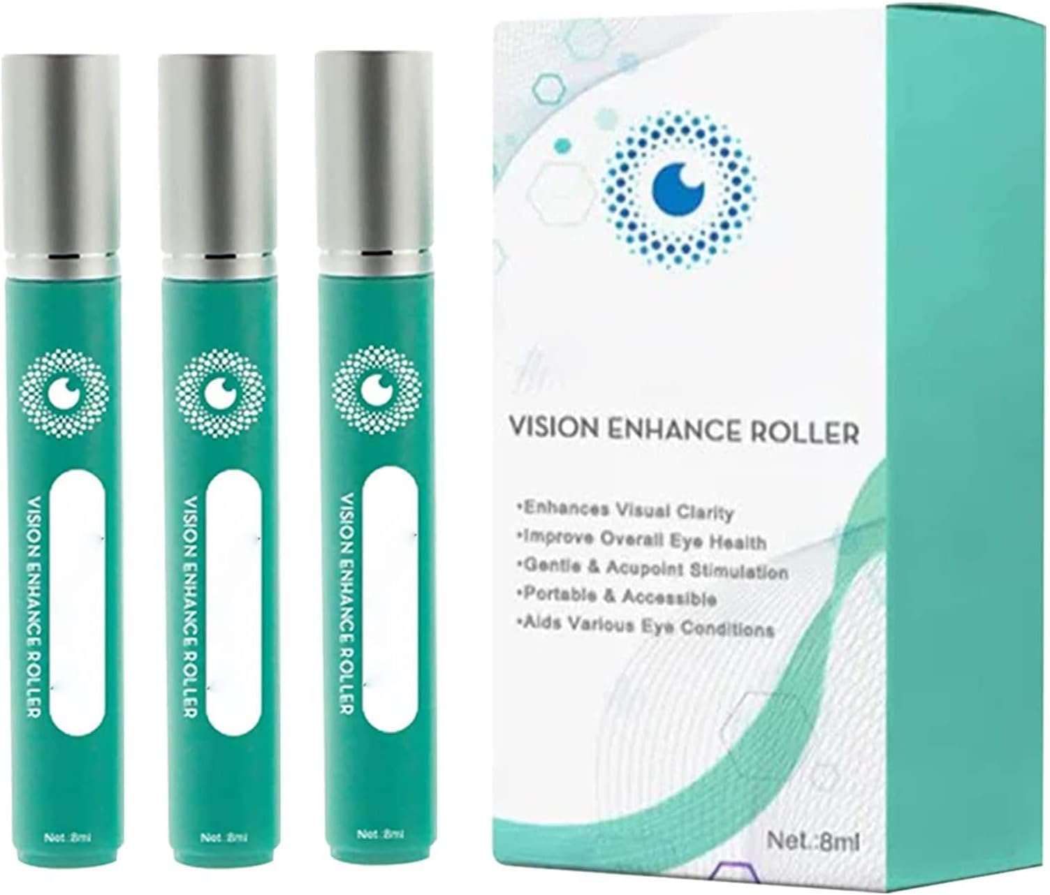 GFOUK Ophthalmoid Vision Enhance Roller,Vision Enhance Ophthalmic Massager,Relieve Fatigue,Restore Vision,& Enjoy Eye Relaxing While Playing Games,Working,or Seeking Visual Clarity (3PC)