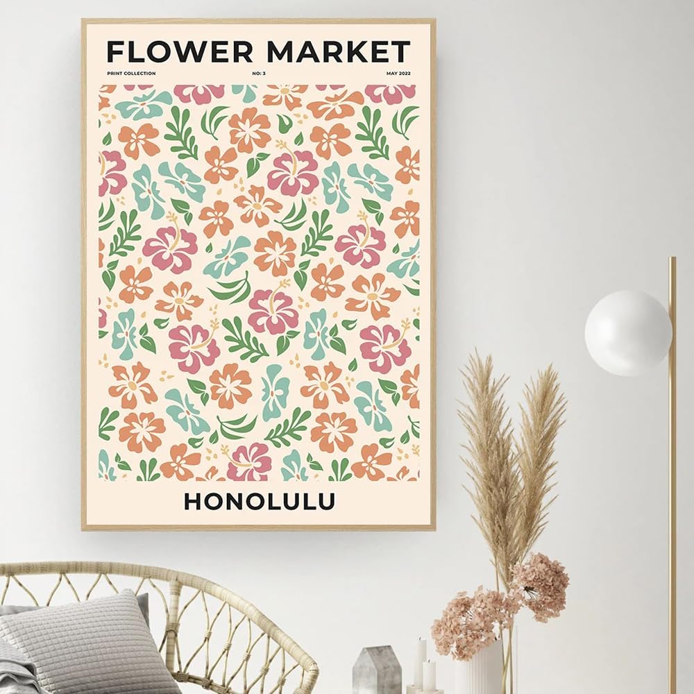 DIK103 真作保証 Mary フラワー キャンバスに油彩 ギャランティ付き Amazon.co.jp: フラワーマーケットポスターデンマークのパステル