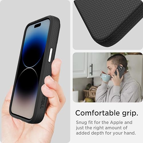 Miniatura 7 de Miimall Funda magnética delgada compatible con iPhone 15 Pro, color negro