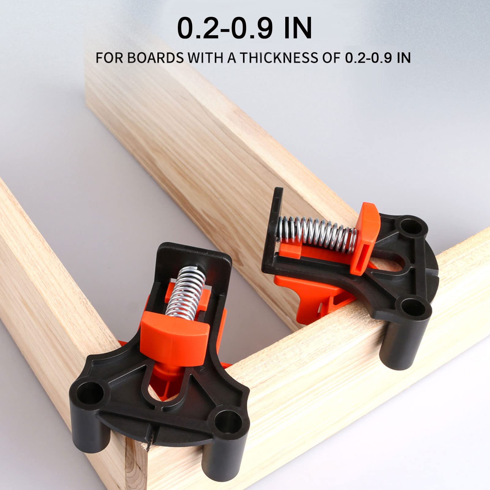 Juego De 4 Abrazaderas De Esquina De 90° Para Madera - Acero Inoxidable, Ajustables Y Perfectas Para Carpintería