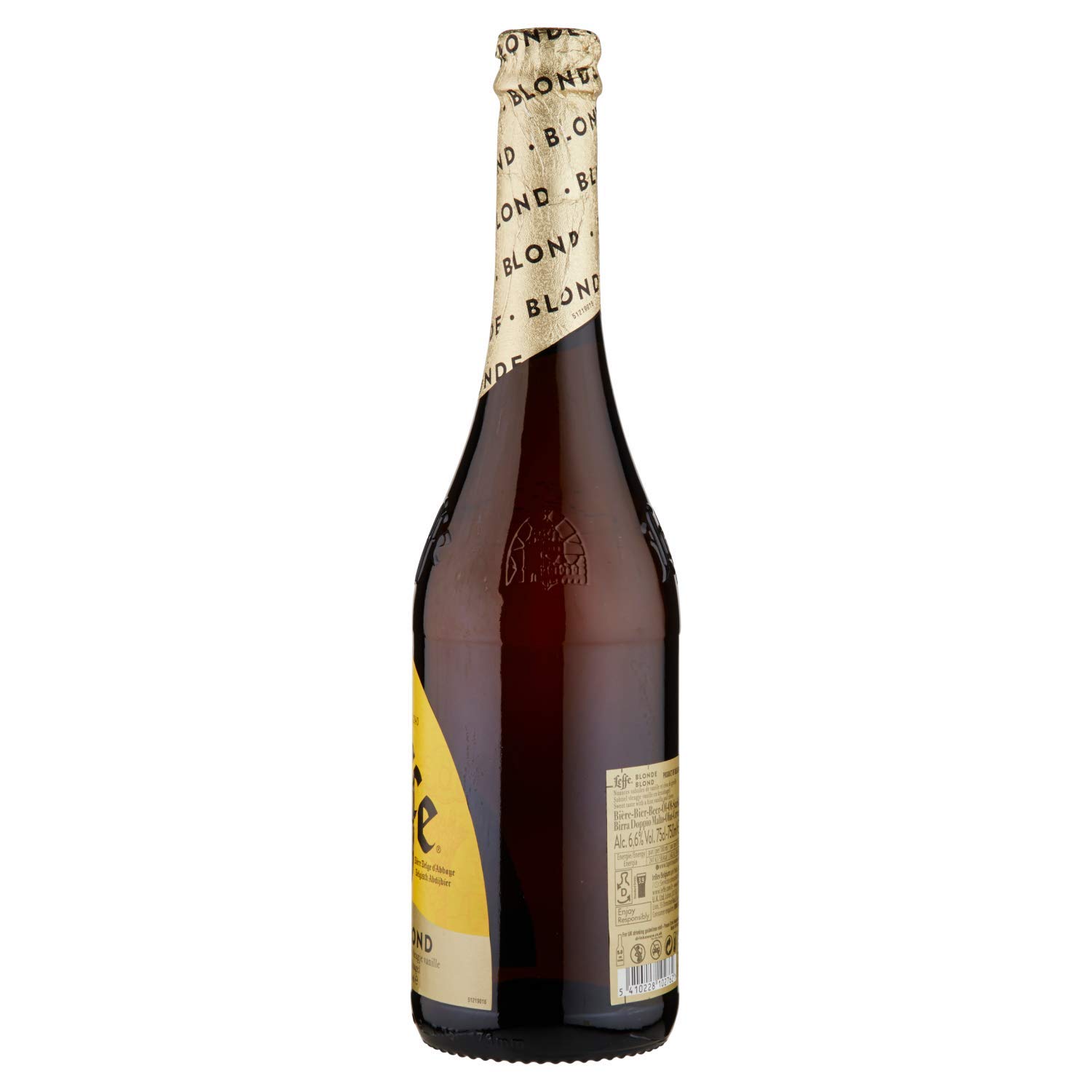 Leffe Blonde, Birra Bottiglia - Pacco da 6x75cl