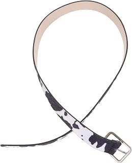 Womens Ladies Belts for Jeans PU Cows Pattern Adjustable Dress Belt, Belt, 100x2.9x1.2cm