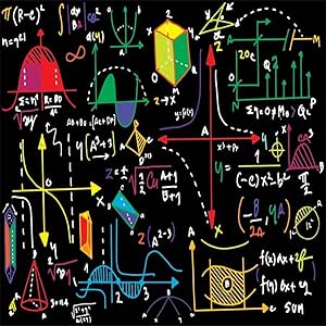 Amazon.com : AOFOTO 8x8ft Math Blackboard Backdrop Mathematics Course ...