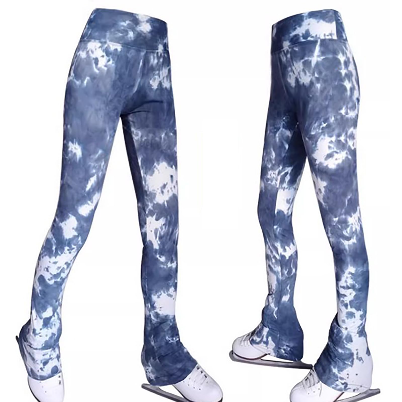 Legginsy do łyżwiarstwa figurowego dziewczęce damskie spodnie treningowe do jazdy na łyżwach spodnie treningowe odzież sportowa
