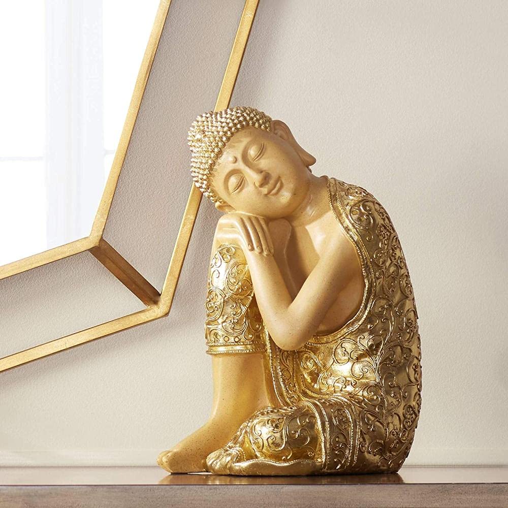 Statue de Bouddha endormi idée cadeau pendaison de crémaillère