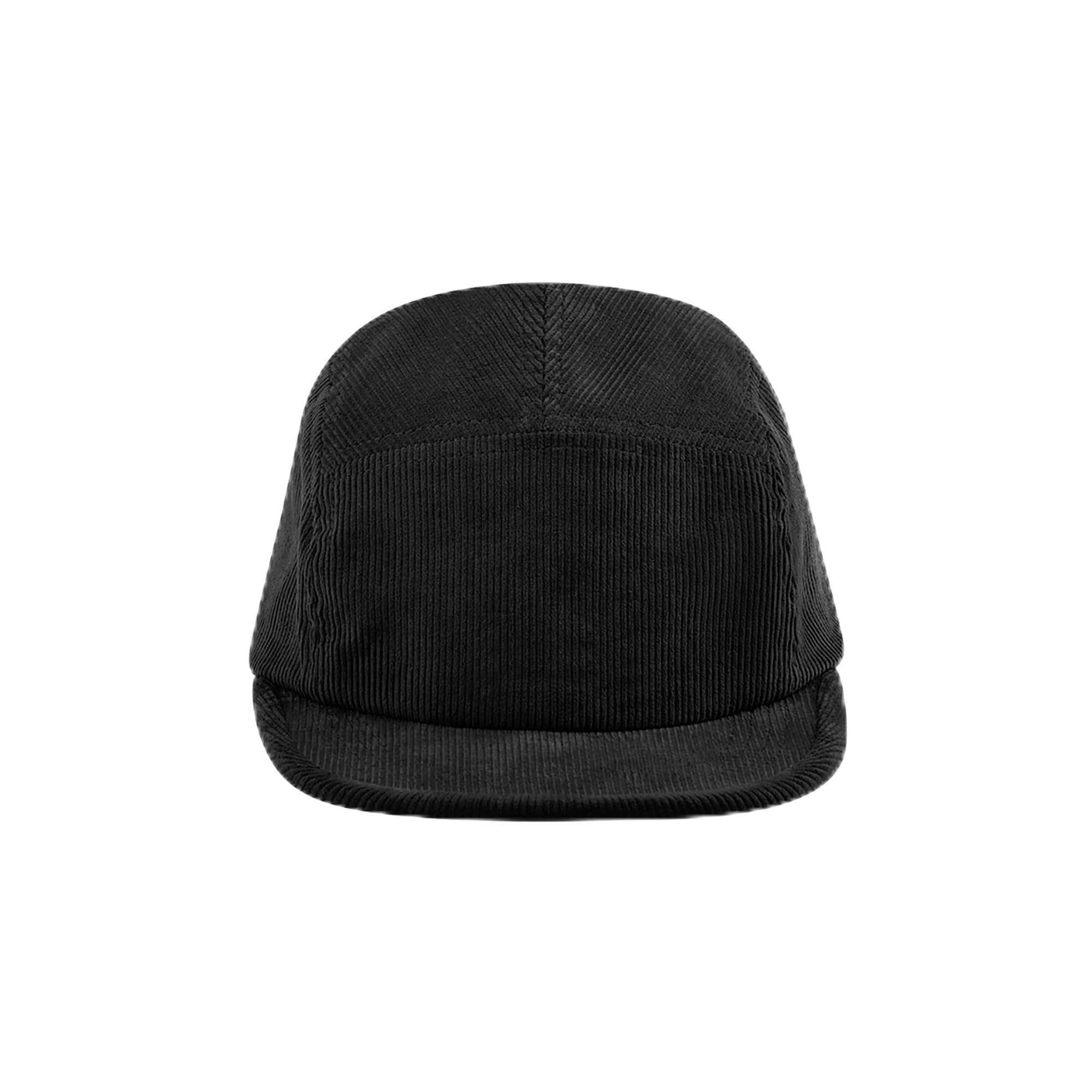 Beechfield Unisex Black - Earthaware Organic Cord Camper - Baseball, Running Accessories, Sun Hat, Trucker Mens, Womens, Running Hat - 100% Ocs Organic Cotton
