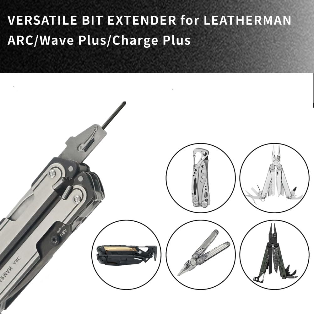 Kit de puntas planas de doble extremo para gafas Leatherman, juego de puntas de destornillador Phillips de repuesto, compatible con accesorios multiherramientas Leatherman, acero S2 (paquete