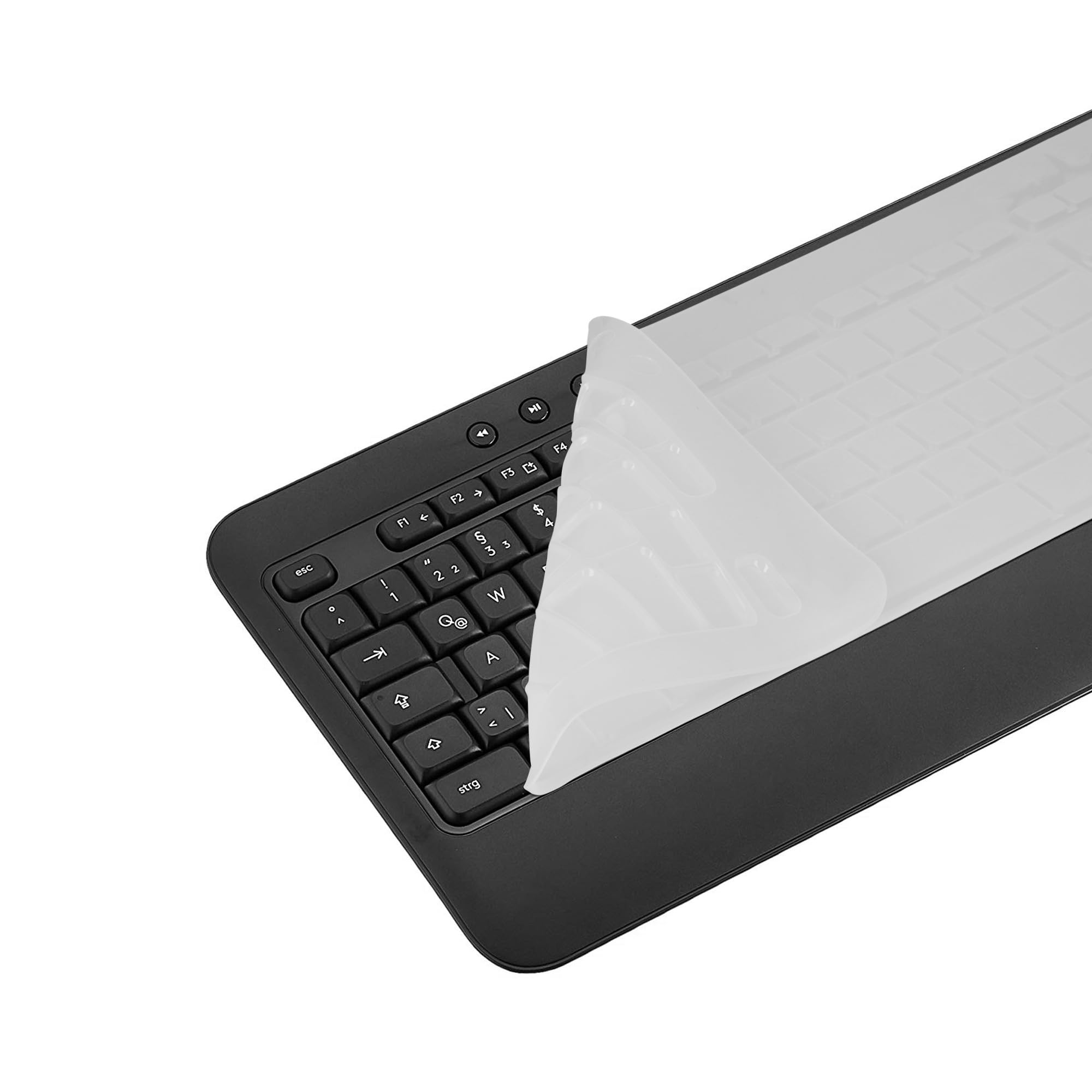 kwmobile Keyboard Cover Compatible with Logitech MK540 / K650 - Keyboard Cover US English QWERTY - Transparent