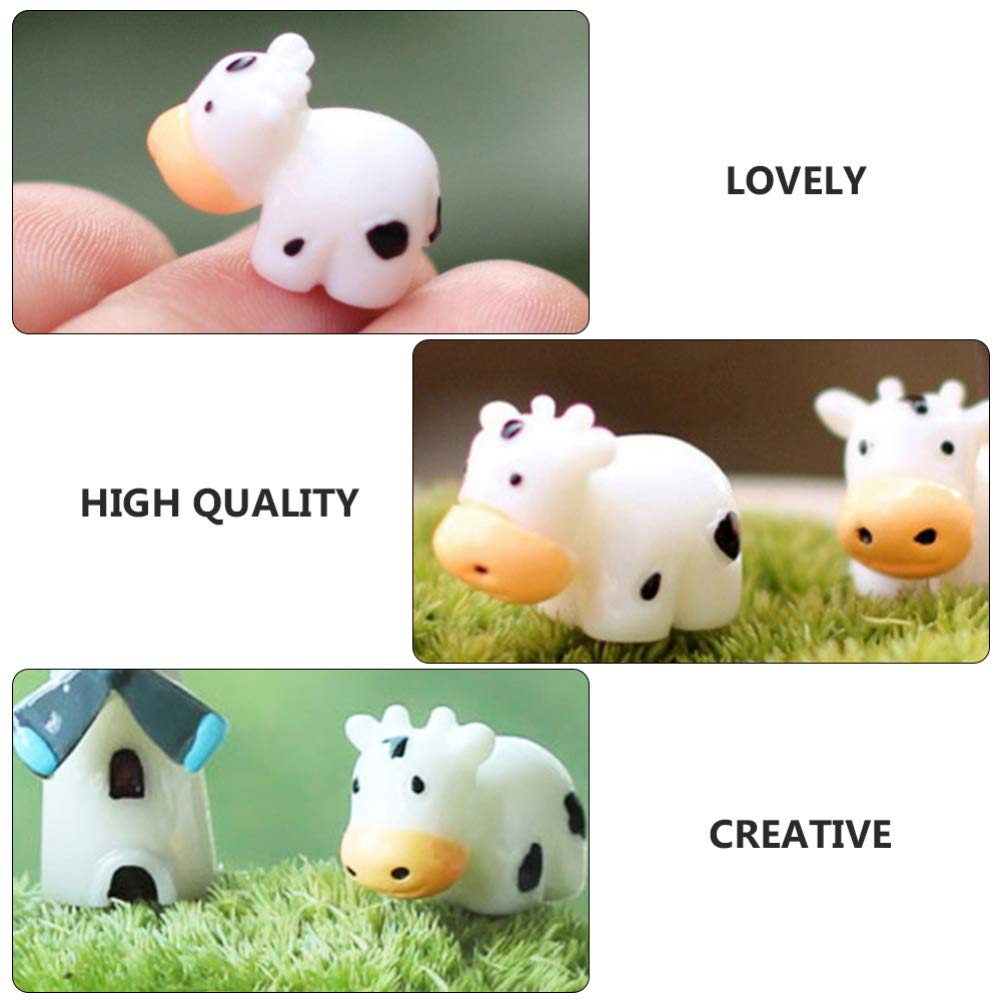 100 Figurines Miniatures Vaches En Résine - Pour Jardin De Fées, Terrarium, Décoration DIY