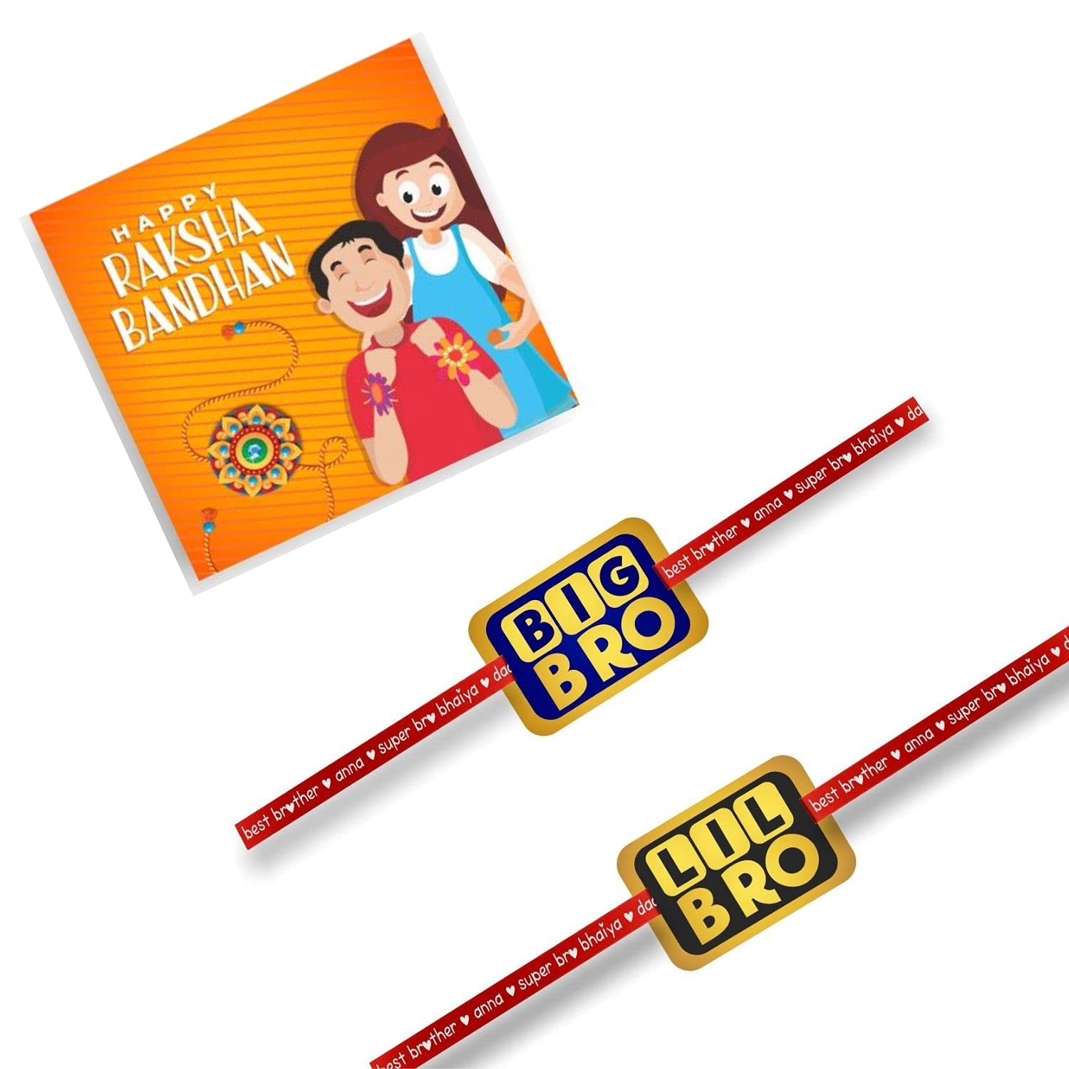 TheYaYaCafe YaYa cafe Multicolour Acrylic Rakhi for Brother Combo - Set of 2 (B07FX4F5DC) Amazon Price History, Amazon Price Tracker