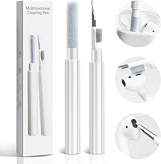Cleaner Kit for Airpods 4 Pro 1 2 3 Multi-Function Cleaning Pen with Soft Brush Flocking Sponge Cleaning Tools for Bluetooth Earphones Case iPhone Speaker Electronics