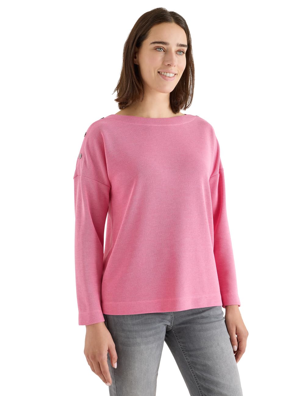 Damen Softes Melange Shirt